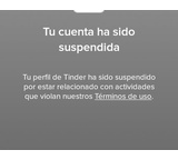 Reclamo a Tinder