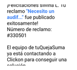 Reclamo a atencion al cliente