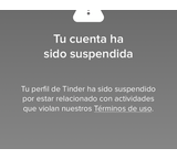 Reclamo a Tinder