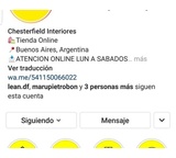 Reclamo a Chesterfield Interiores