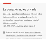 Reclamo a OrganizeJobs