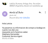 Reclamo a World of Bake