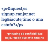 Reclamo a canjor