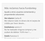 Reclamo a Fundonkey