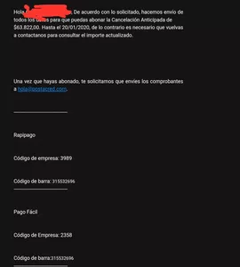 Cierre de cuenta y libre deuda