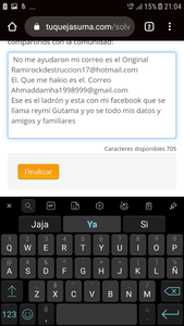 Me jakiaron mi facebook y mi cuenta de free fire re