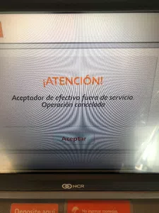 La terminal de auto servicio no registró mi depósito de efectivo