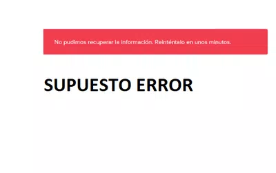Supuesto error - no dejan publicar
