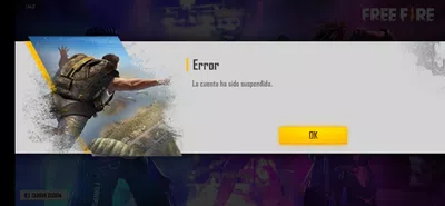 Bloqueo de la cuenta de free fire