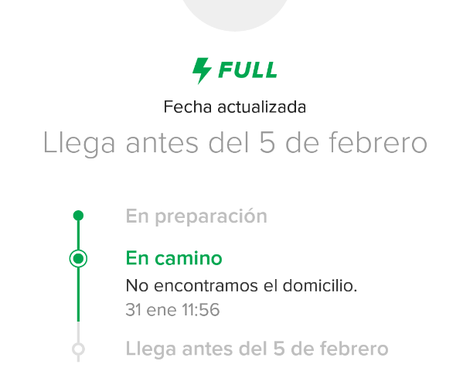 No envían el producto. el nro de seguimiento aparece como no registrado