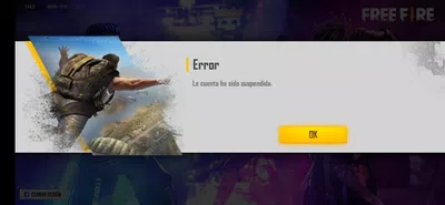 Me banearon la cuenta de free fire