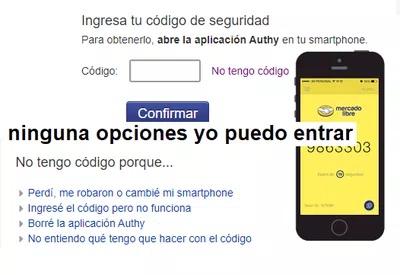 Mercadolibre y authy con qr , favor entregar