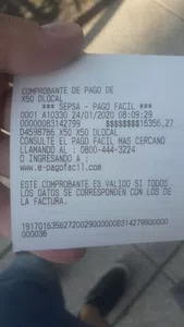 Pago realizado sin producto a cambio