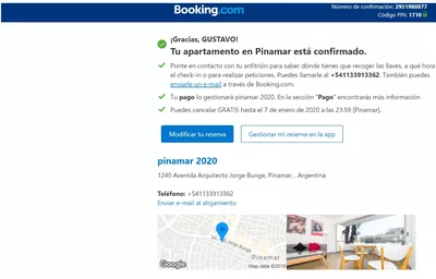 Booking.Com - Estafa depto "pinamar 2020" por Booking