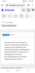 Cancelación por fallecimiento de familiar directo