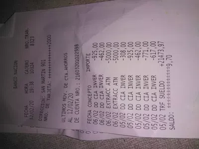 Me sacaron mucha plata