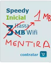 Pago por 3 MB y solo Funciona 1 MB