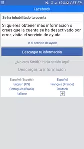 Mi cuenta esta ihaniviilitada