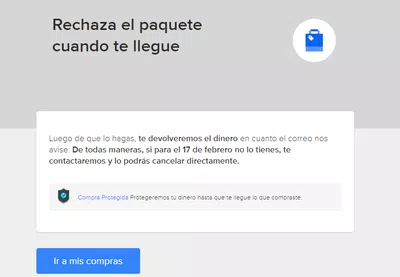 Imposible cancelar una compra que lleva un mes y no llega
