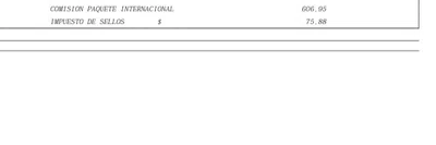 Baja paquete internacional visa