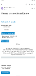 Recargue, me llegó una notificación de recaudo y no me llegaron los diamantes