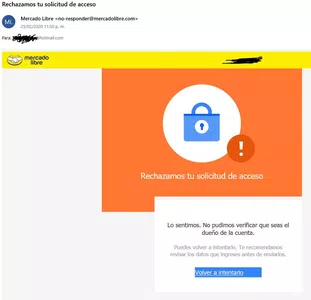 Solicitud de acceso rechazada