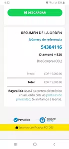 Depósito de 15000 pesos