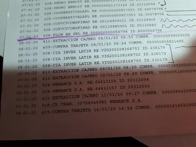 Debitos indebidos de flow bn srl