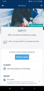 Descuentos no efectuados en compras con tarjeta de crédito