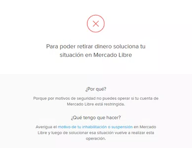 Me suspendieron mi cuenta y necesito me habiliten mercadopago