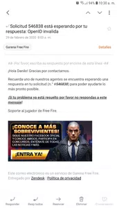 Autenticación fallida,openid invalida