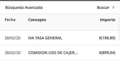 Santander Comisiones Impagables