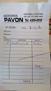 Estafa con repuestos para celulares