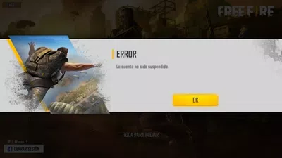 Mi cuenta de free fire ha sido suspendida