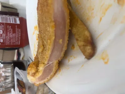 Milanesa de pollo cruda
