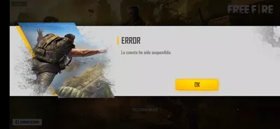 Me suspendieron mi cuenta de free fire vinculada con facebook