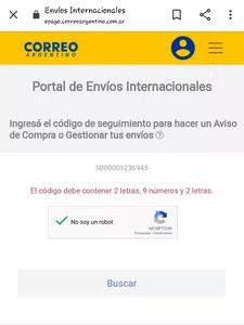 No puedo declarar pedido enviado por caiino súper economy super