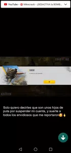 Estoy molesto por qué le reportaron la cuenta y quiero una solución!