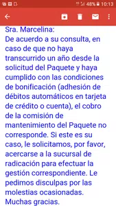 Baja del paquete