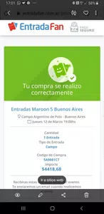 No recibí mi entrada y nadie me atiende