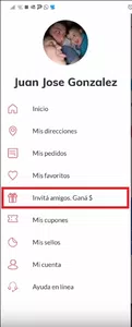 No puedo invitar gente con mi codigo. no me figura