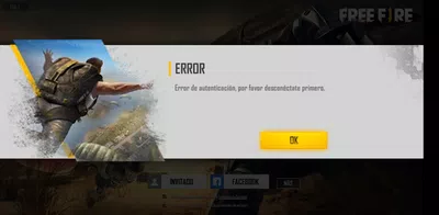 No puedo entrar con mi facebook a free fire