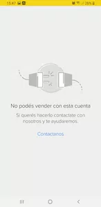 No puedo vender