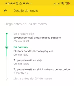 Envío perdió y sin respuesta alguna