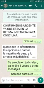 Amenazas del bbva frances