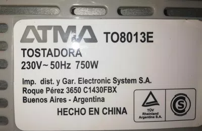 Tostadora fallada