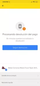 Devolución de dinero