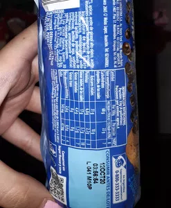 Pedazo de plástico en galletas pepitos