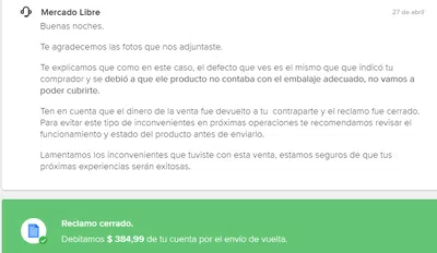 Producto dañado por motonorte y nadie se hace cargo