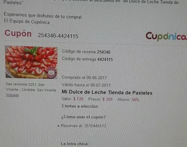 Tengo pago el cupon, quiero el producto solicitado